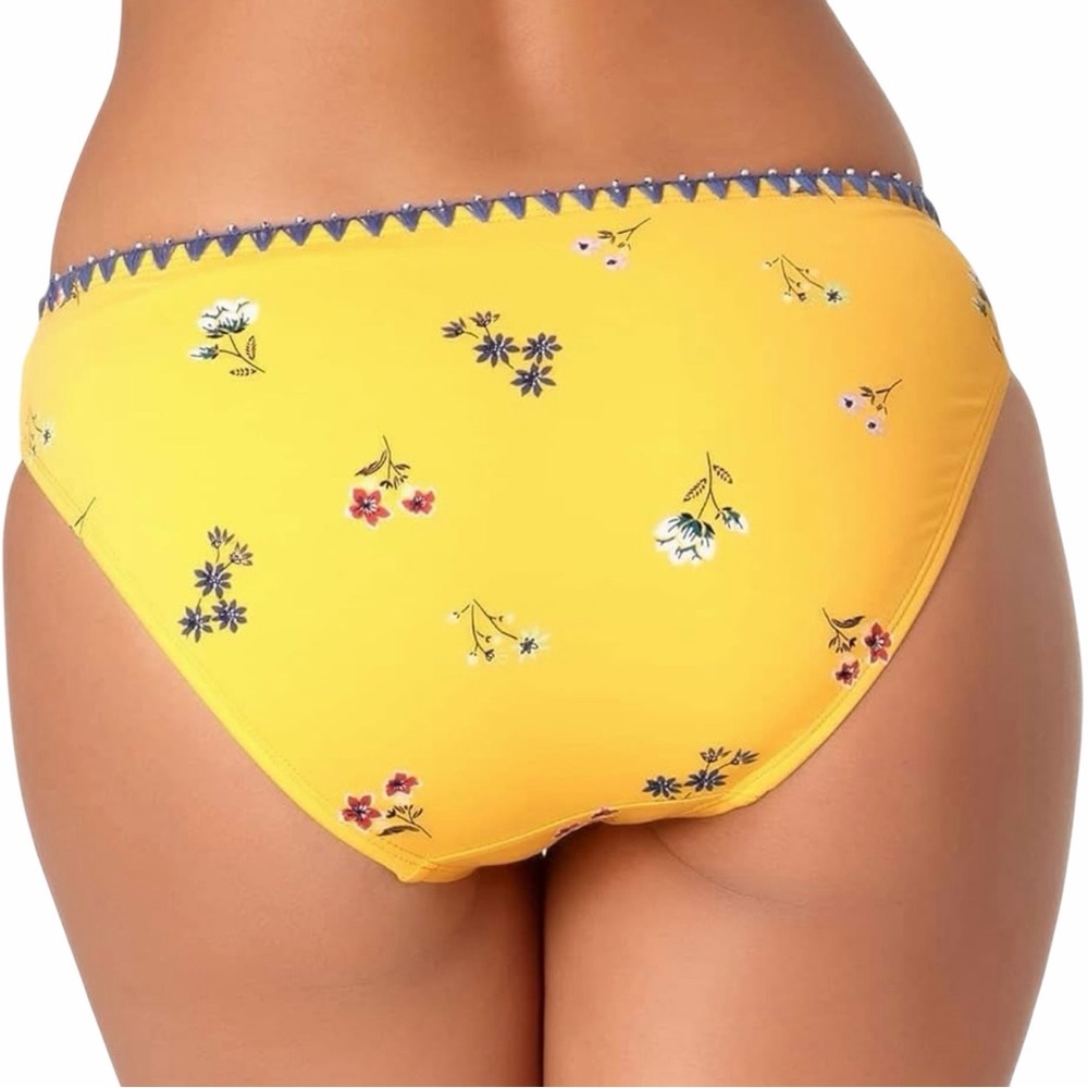 Anne Cole Studio Yellow Floral Bikini Bottom NWT Size XL - Picture 2 of 6